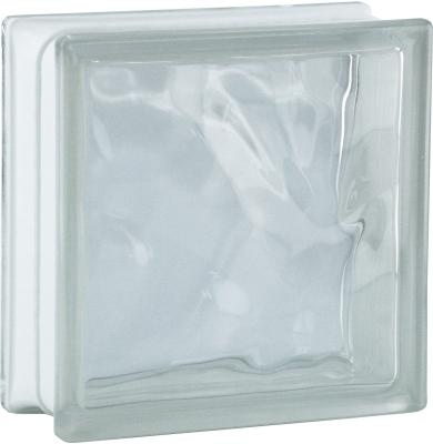 Bouwglas 10 stuks 190x190x80 Wave 1zijde Sahara