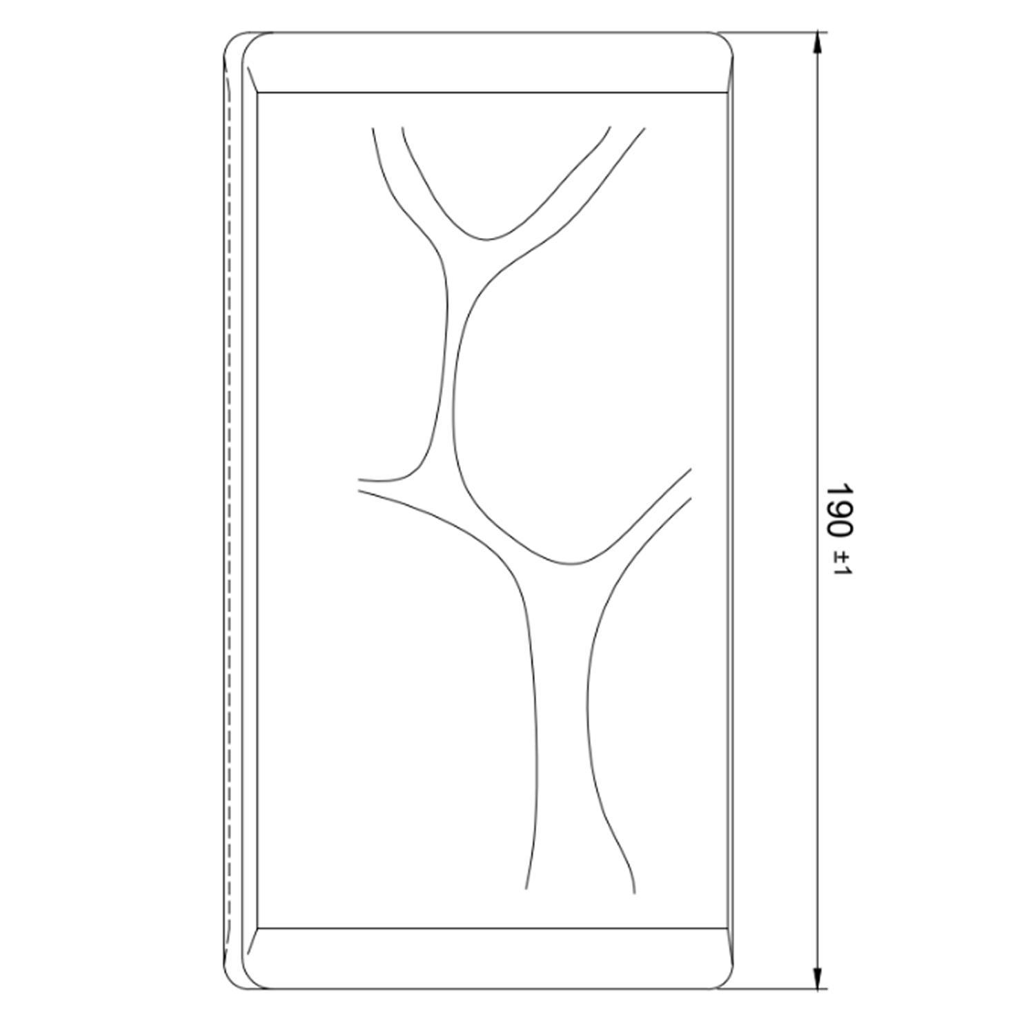 Eckstein Runde 90gr. Wave