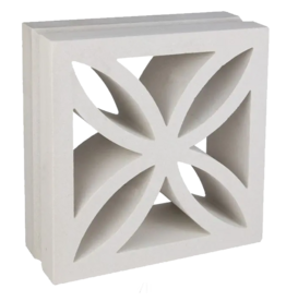 Breezeblock Flower 2929/9 Wit