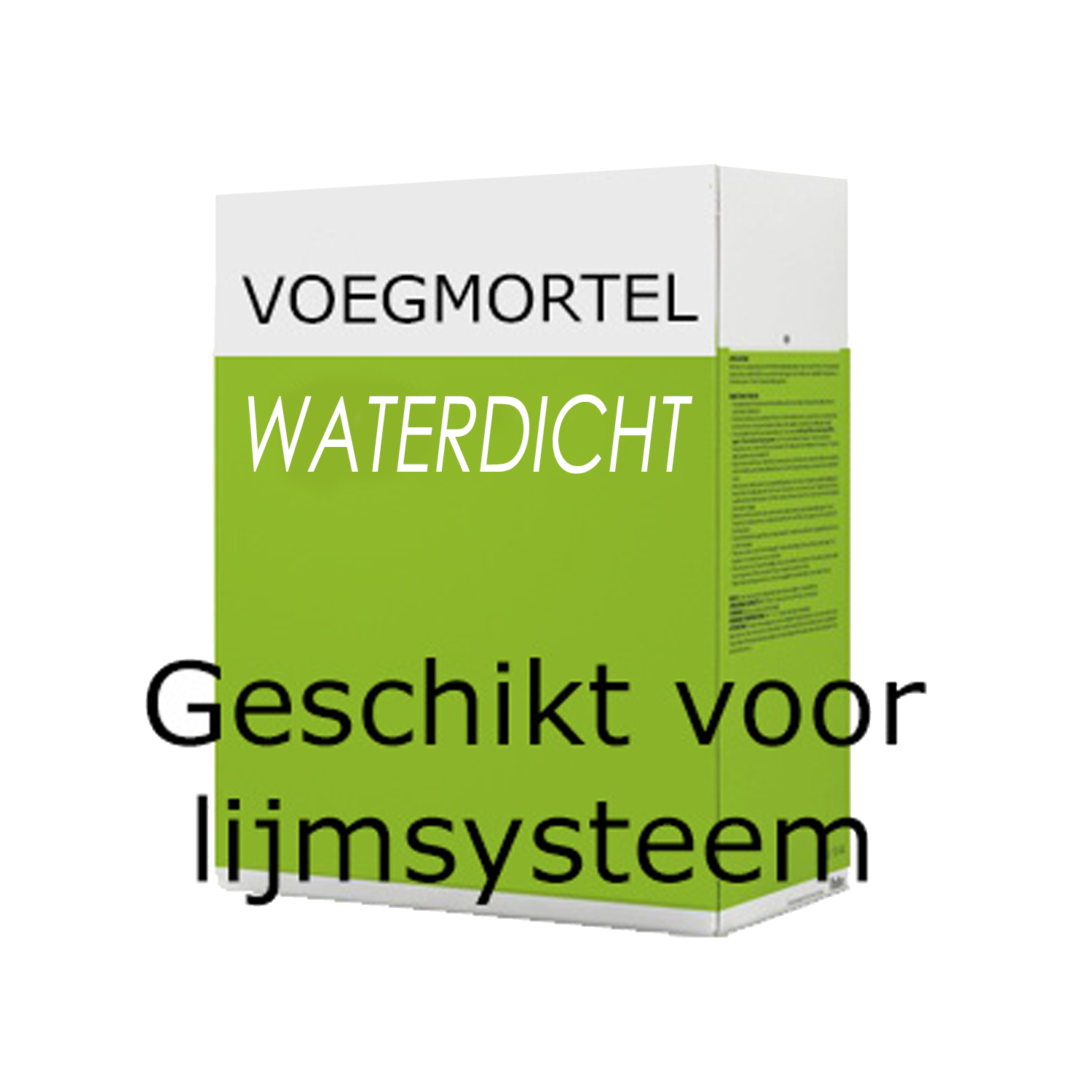 Voegmortel voor het Lijmsysteem