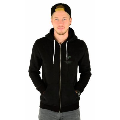 Hype Tone in Tone Zip Hoodie Black