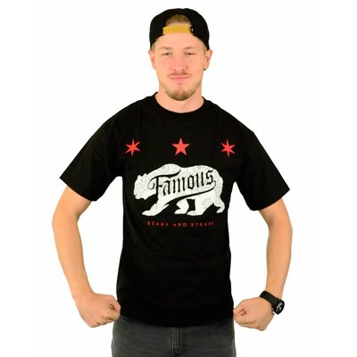 Famous Stars and Straps Calibear Steppin T-Shirt Black