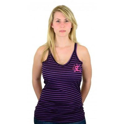 Famous Stars and Straps Arrow Boh Striped Lucky Tank Black/Purple