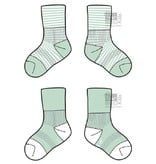Blijf-sokken Mint  0-6 maanden of 6-12 maanden