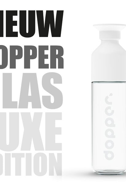 Dopper glazen waterfles - Special Glass Dopper 400 ml