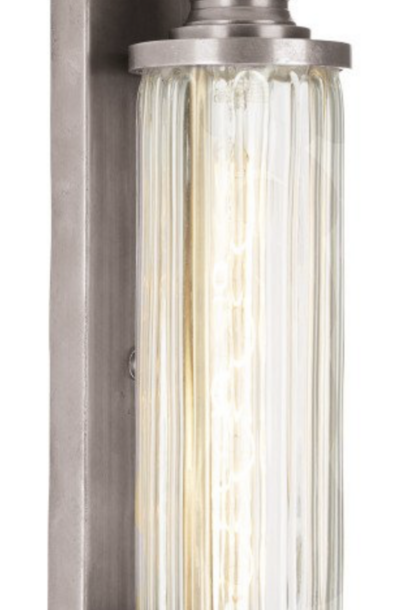 Outdoor wallamp Glass Ator Antiek Zilver
