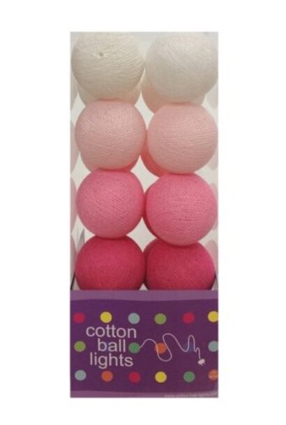 Cotton Ball Lights Roze mix