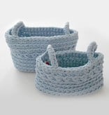 Naco Opbergmand Crochet Lichtblauw