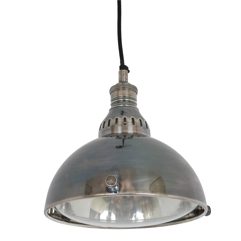 Industriële hanglamp Orsay Antiek Zilver-1