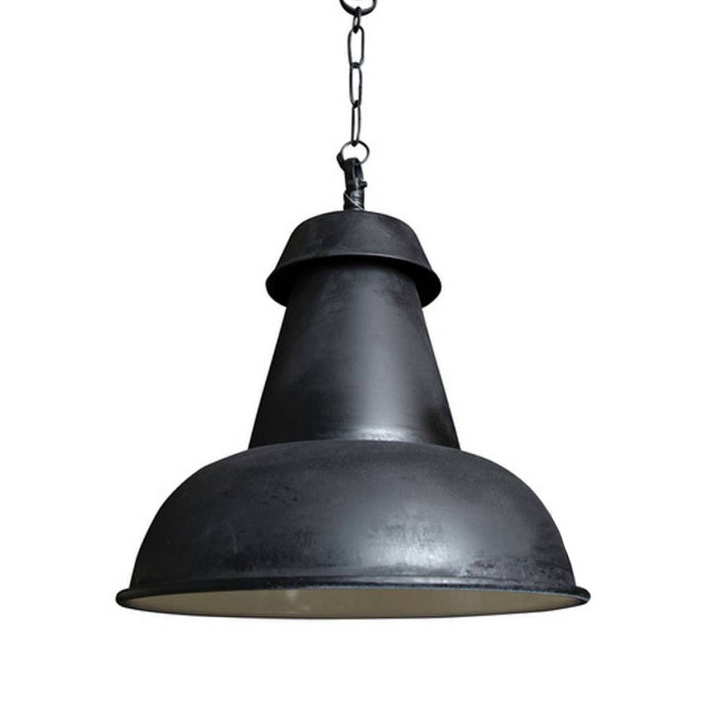 Industriële hanglamp Logan Antiek Mat Zwart-1