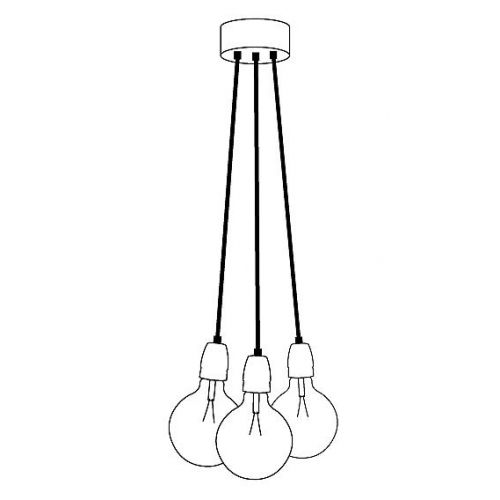 Lichtlab Hanglamp strijkijzersnoer bundel 3/5/7 draden lichts