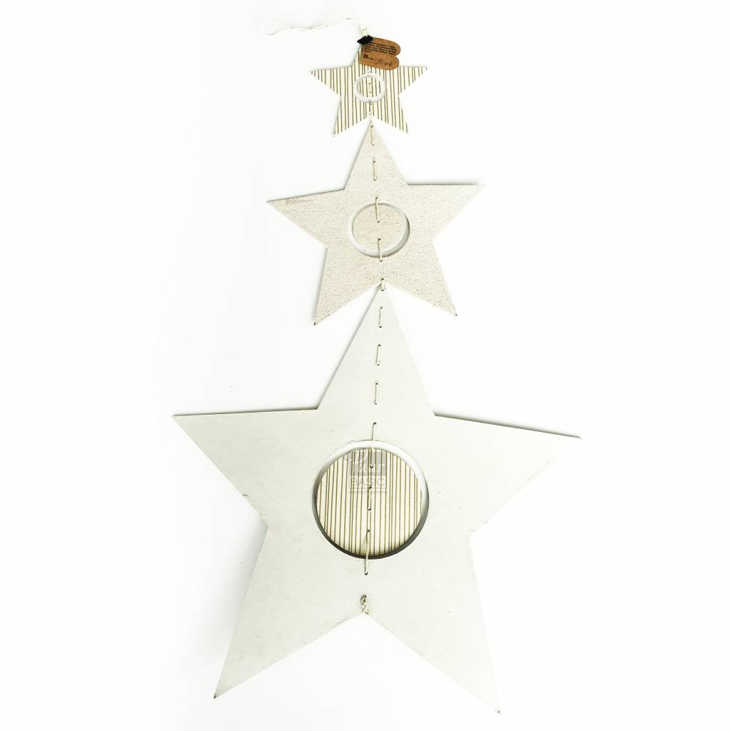 Verniel Shilling slikken Kerstster decoratie hanger - Créme - Bob design - Puur Basic Interieur