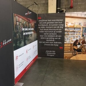 TEXTIELFRAME LOSSTAAND - L-vorm