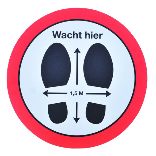 Vloerstickers buiten 50-60 en 80 cm