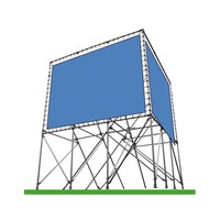 HUUR SPANDOEKFRAME Vrijstaand V-vorm