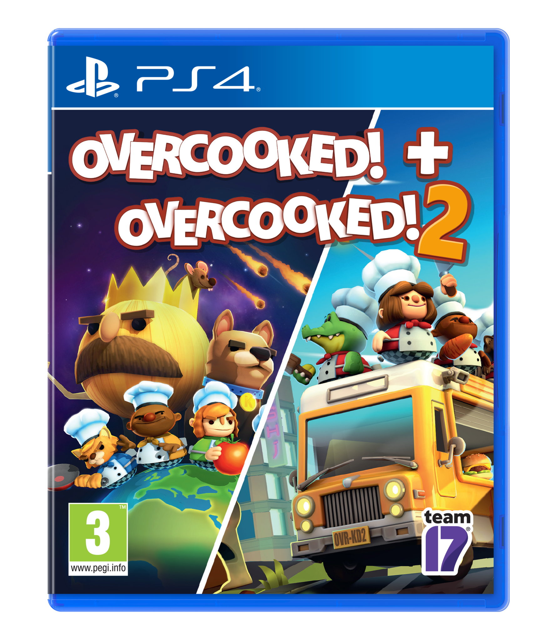 Overcooked Double Pack - Overcooked 1 & Overcooked 2  - PS4