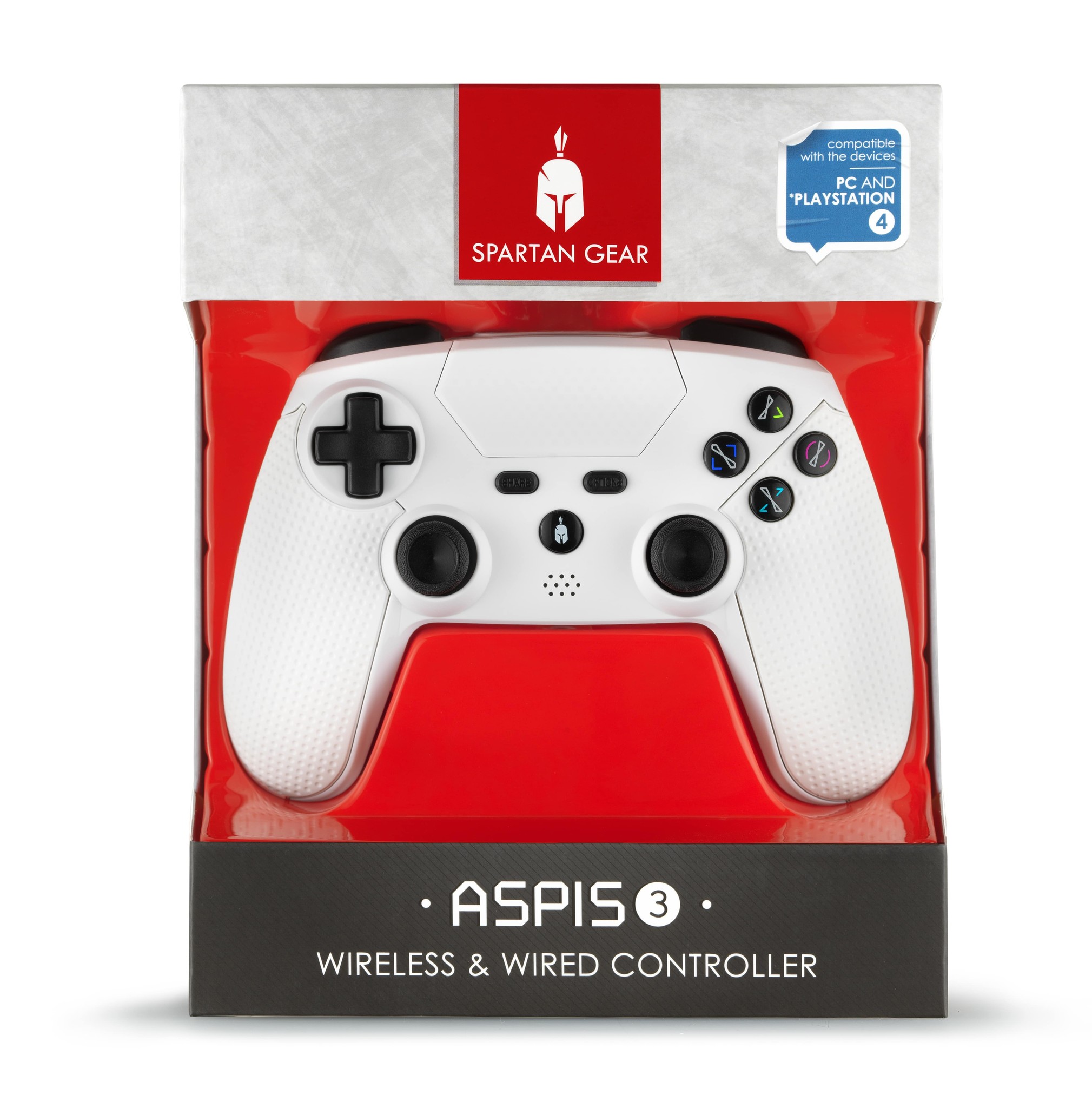 Aspis 3 Wireless & Wired Controller Weiß - PC & PS4