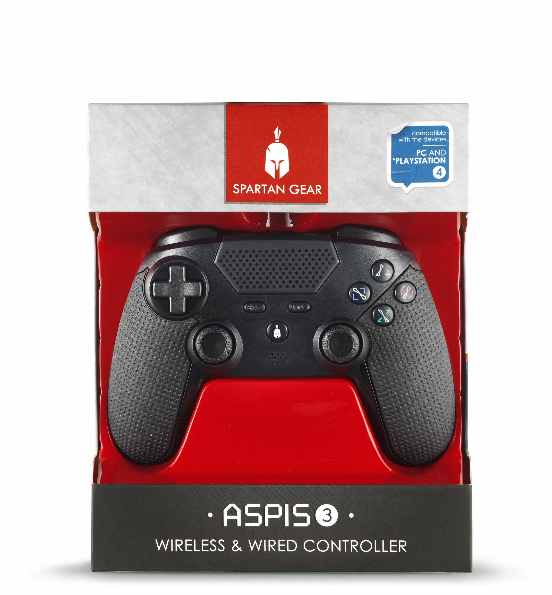 Aspis 3 Wireless & Wired Controller Schwarz - PC & PS4