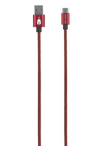 Dubbelzijdige USB-kabel (A naar C) Rood (lengte: 2m)