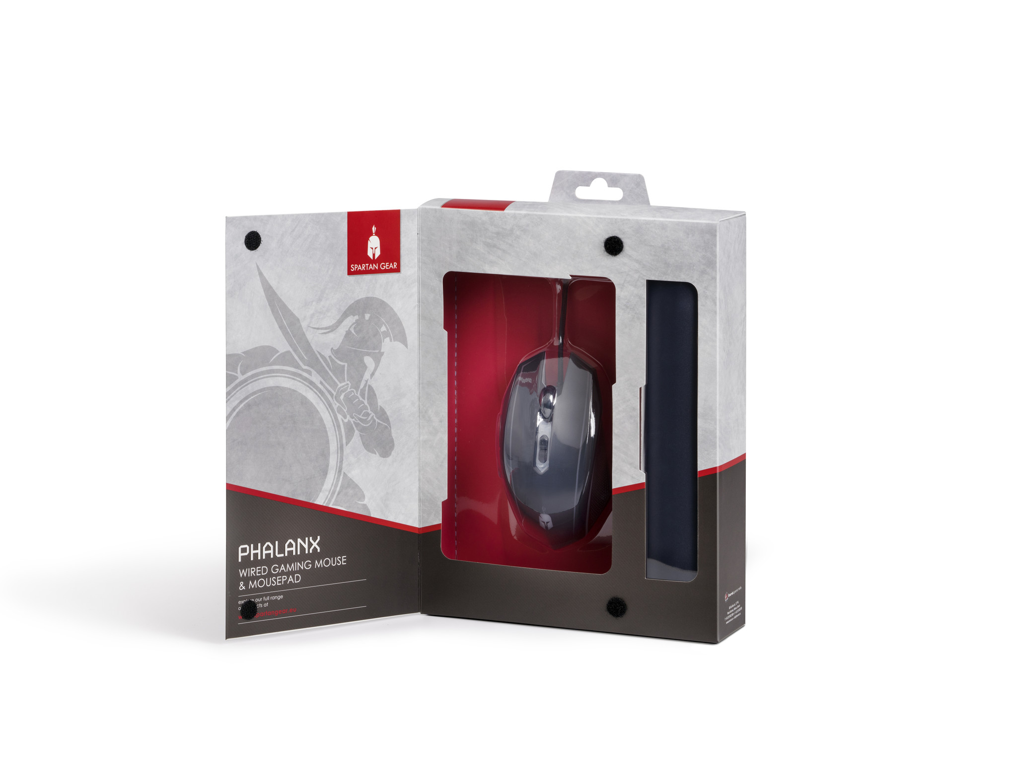 Phalanx Kabelgebundene Gaming-Maus & Mauspad – PC