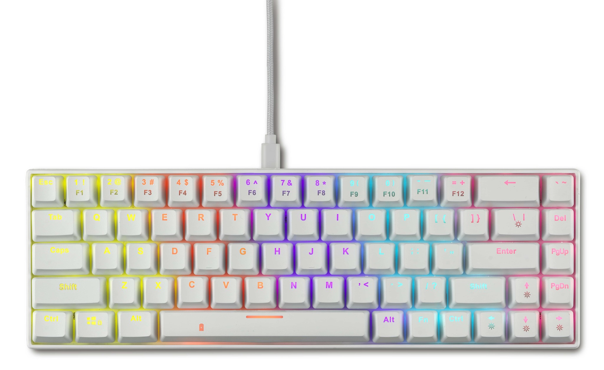 Pegasus bedraad & draadloos 68 keys Mechanical Gaming Keyboard Wit