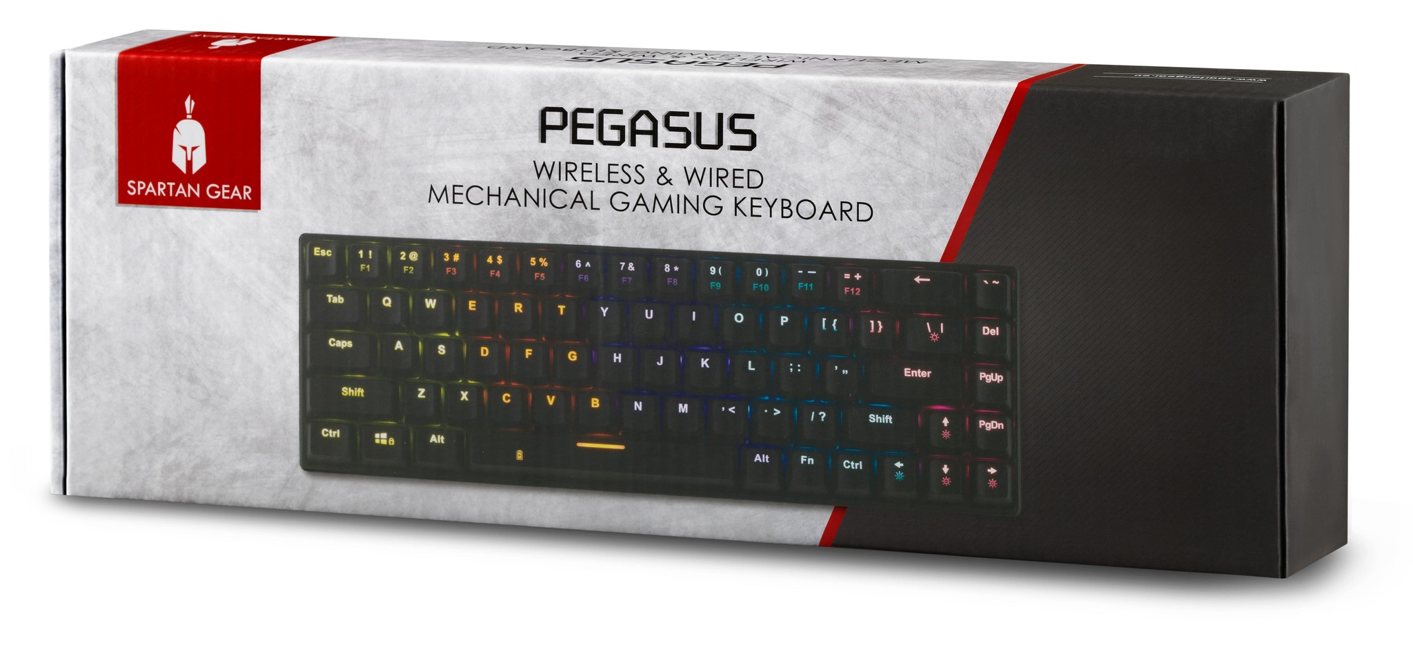 Pegasus Kabel & Kabellos 68 Tasten Mechanische Gaming-Tastatur Schwarz