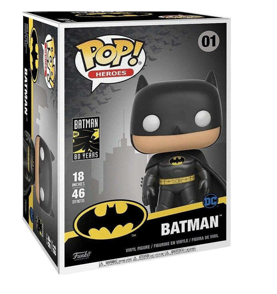 Pop Heroes: DC Jumbo Batman Funko Pop #01