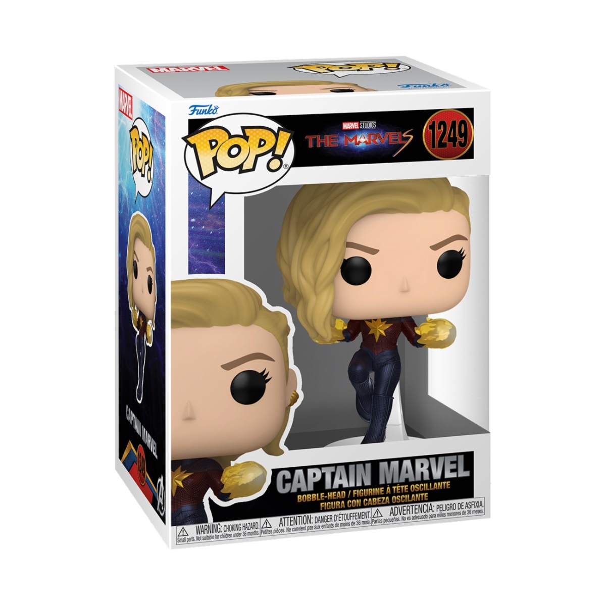 Pop Marvel: The Marvels - Captain Marvel - Funko Pop #1249