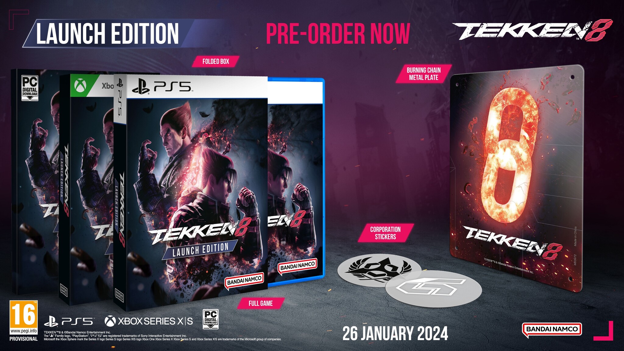 Tekken 8 - Launch Edition - PC (Code in Box)