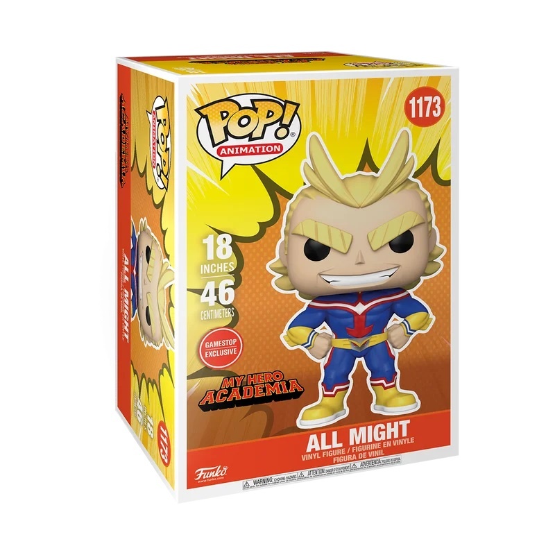 Pop Animation: Mega My Hero Academia - All Might - Super Sized Pop - Funko Pop#1173
