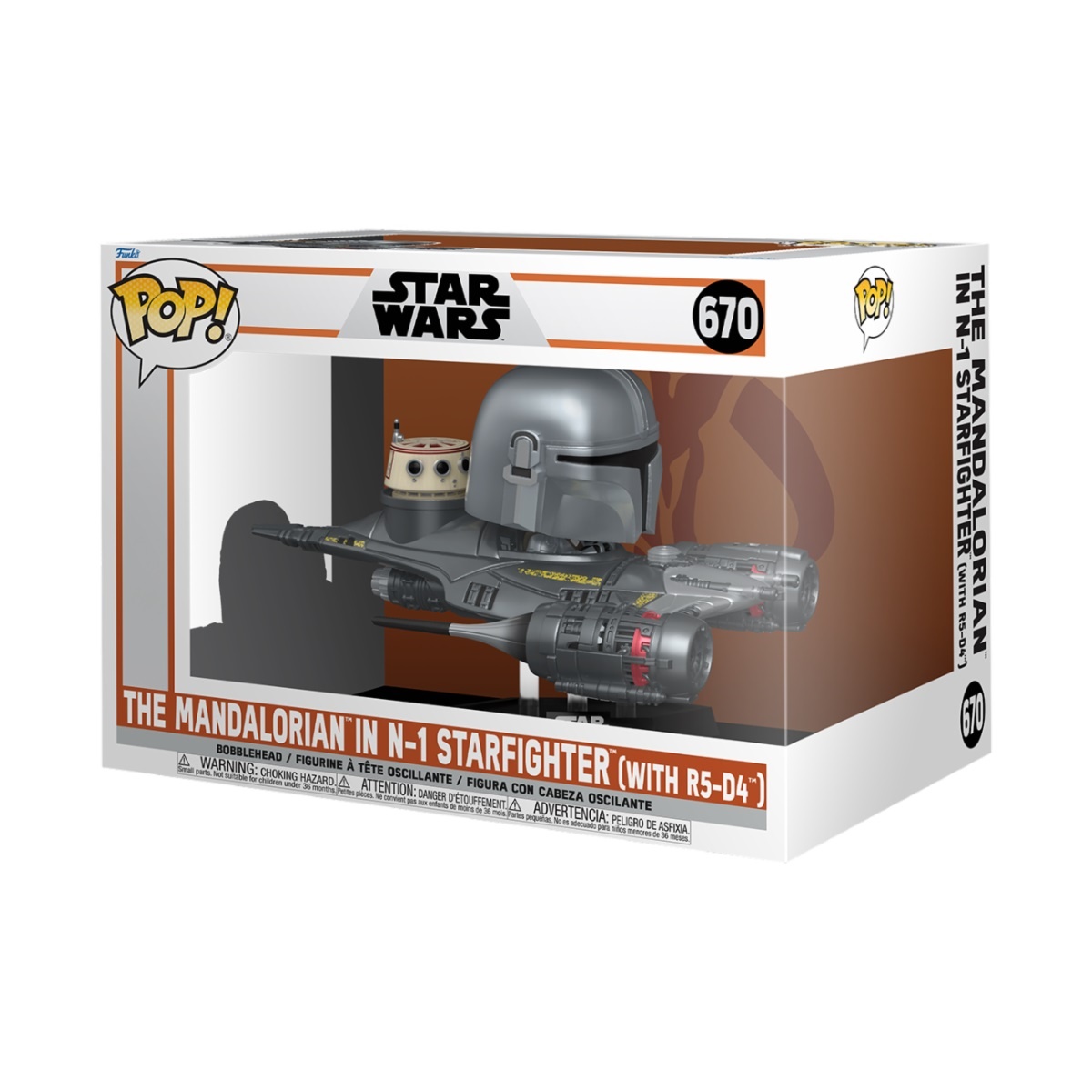 Pop Ride: The Mandalorian in N-1 Starfighter - Funko Pop #670