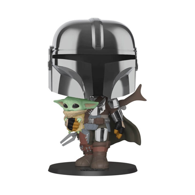 Pop Star Wars: Jumbo Mandalorian with the Child Funko Pop #380