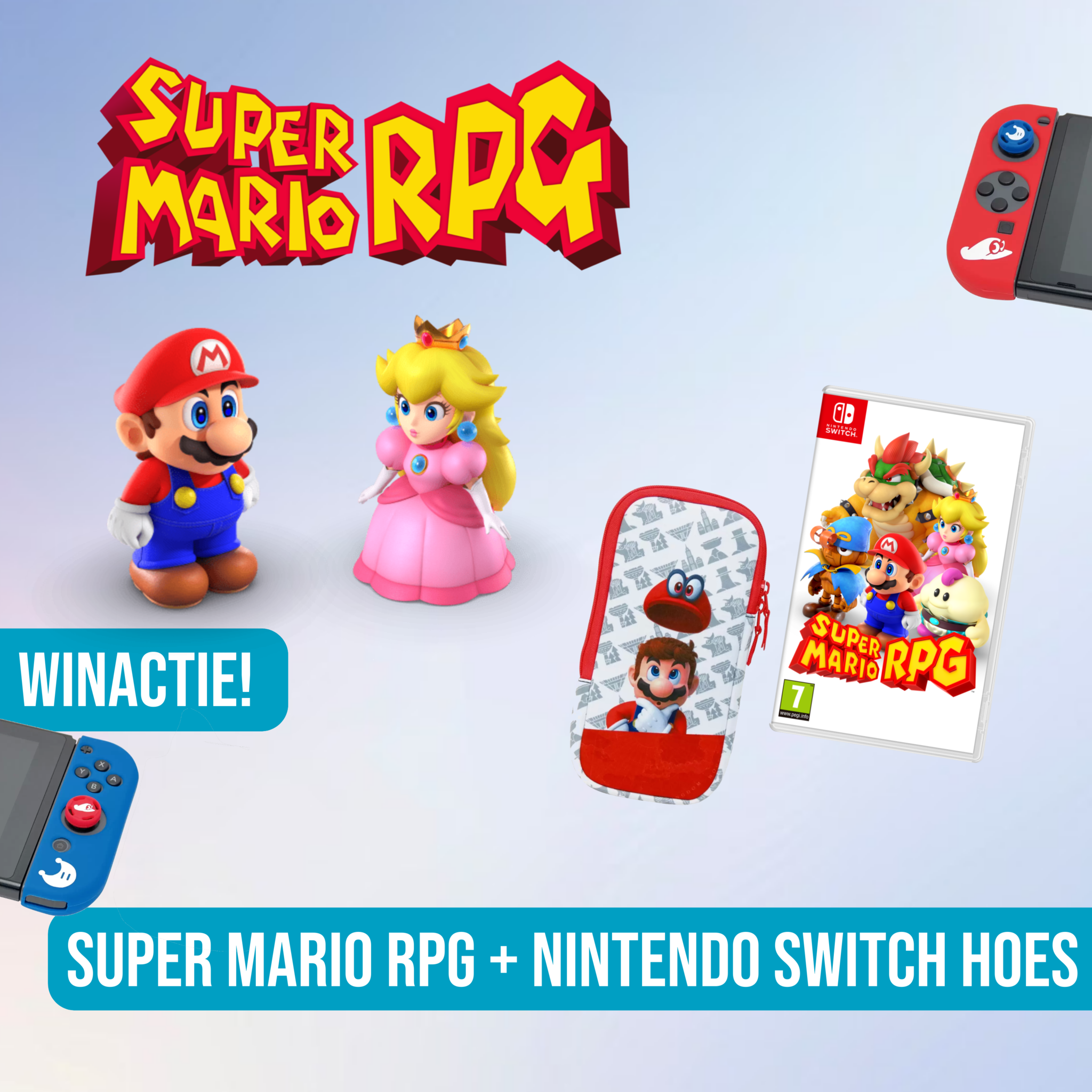 WINACTIE Super Mario RPG + Switch opberghoes!