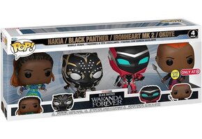 Pop Marvel: Black Panther - Wakanda Forever 4-Pack (Glow in the Dark)