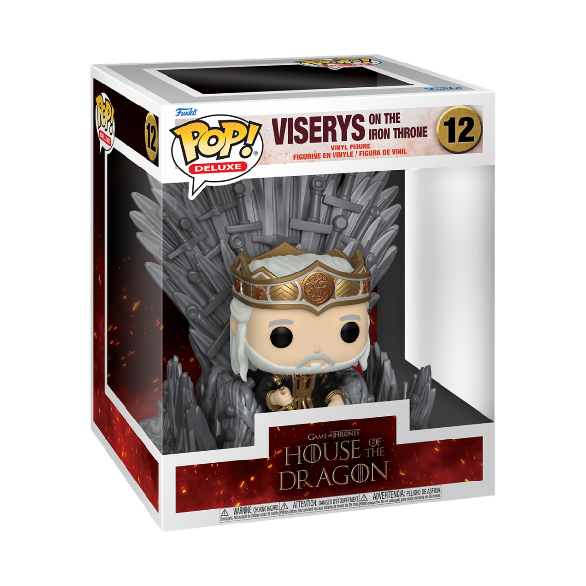 Pop Deluxe: House of the Dragon - Viserys on Throne - Funko Pop #12