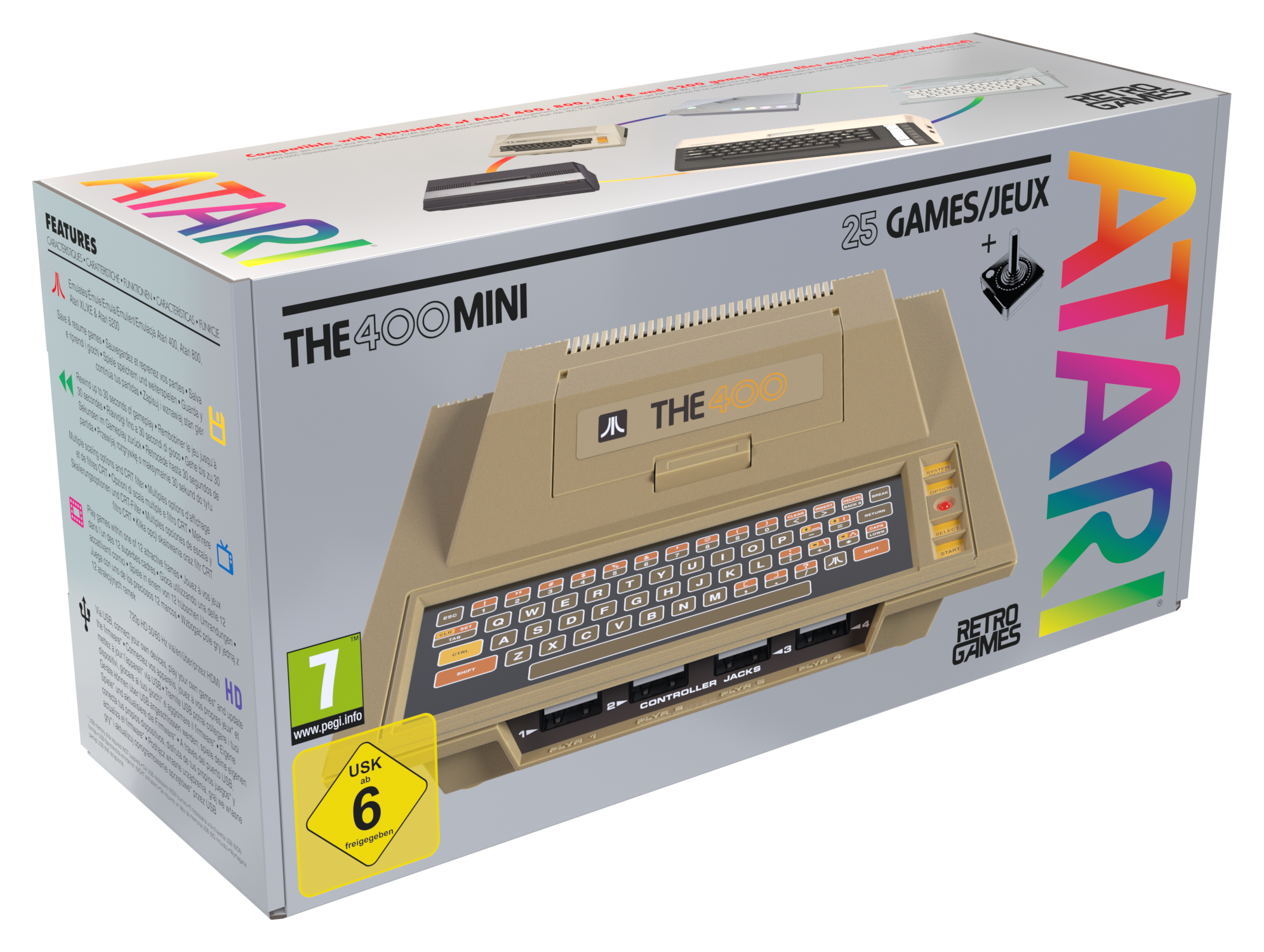 Ga terug in de tijd met de THE400 Mini Retro Game Console!