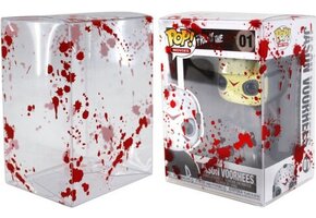 Pop Protector with Blood Splatter – 10 Pieces (10 cm/4 inch) – Protective Case for Funko Pop