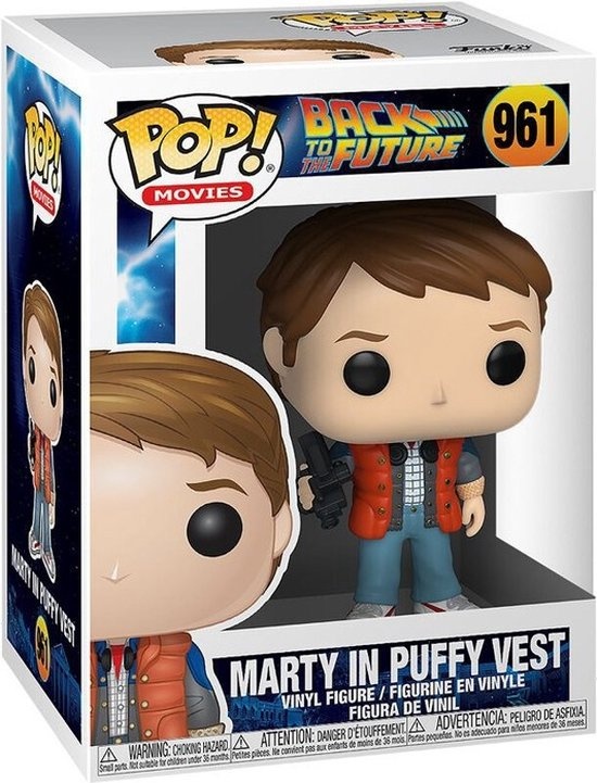 Pop Movies: Back to the Future - Marty in Puffy Vest - Funko Pop #961