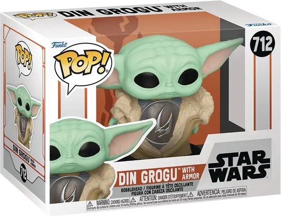 Pop Star Wars: Mandalorian - Din Grogu with Armor Funko Pop #712