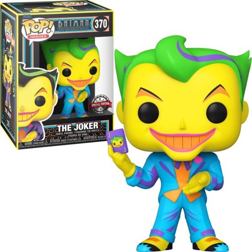 Pop Heroes: DC The Joker (Black Light) Funko Pop #370 kopen