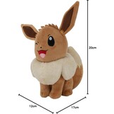 Pokémon Eevee Pluche Knuffel (15cm)