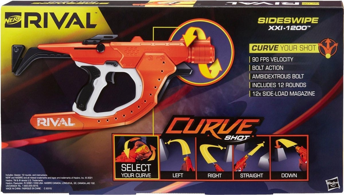 NERF Rival Curve Shot Sideswipe XXL