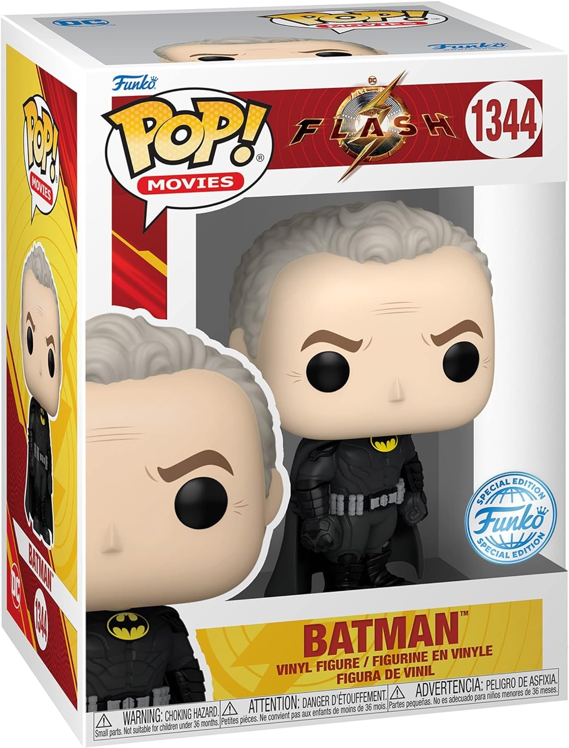 Pop Movies: The Flash - Batman (Keaton) Unmasked Funko Pop #1344