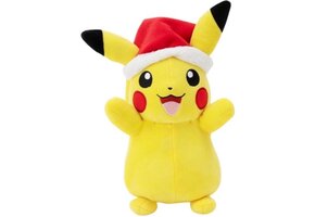 Pokémon Pikachu Pluche Knuffel met Kerstmuts (20 cm)