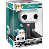 Pop! Disney: Jumbo The Nightmare Before Christmas - Jack Skellington With Zero Funko Pop (25cm) #809