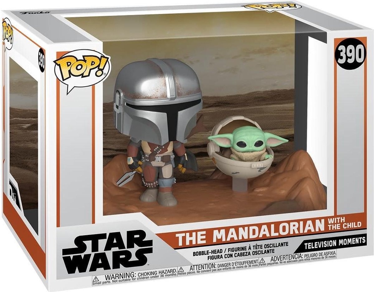 Pop Moment: Star Wars: The Mandalorian - The Mandalorian with The Child Funko Pop #390