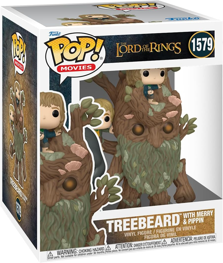 Pop Movies Super: The Lord of the Rings - Treebeard with Merry & Pippin Funko Pop #1579