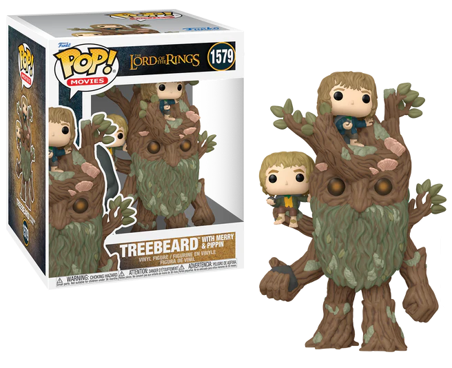 Pop Movies Super: The Lord of the Rings - Treebeard with Merry & Pippin Funko Pop #1579