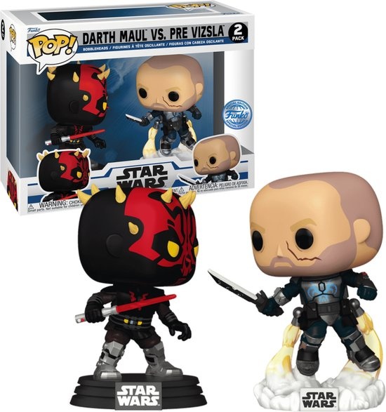 Pop Star Wars: Clone Wars - Darth Maul vs Pre Vizsla Funko Pop 2-Pack