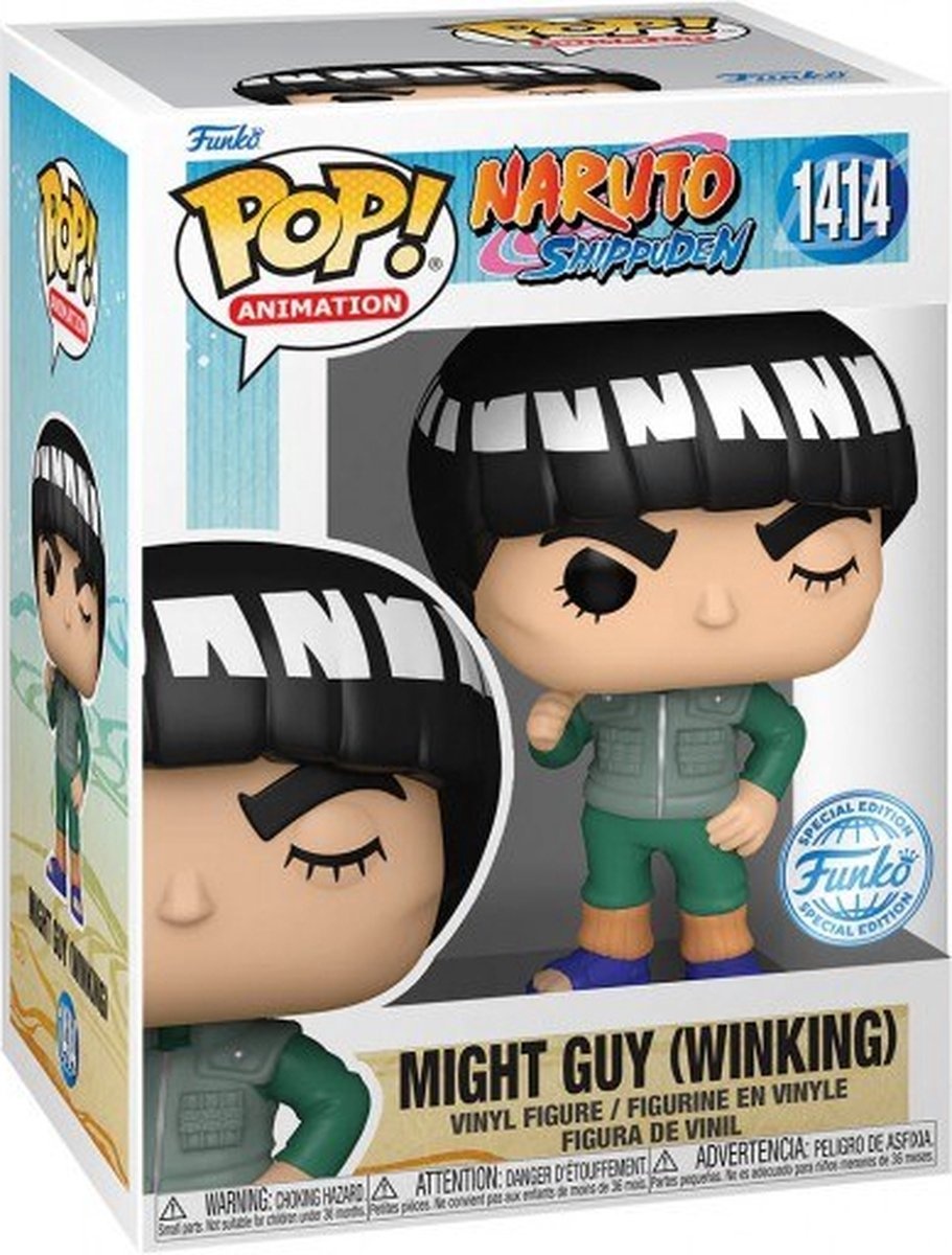 Pop Animation: Naruto Shippuden - Might Guy (Winking) Funko Pop #1414